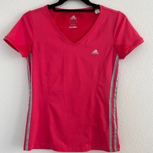 EUC Hot pink Adidas Clima Cool short sleeve t shirt. Size M.
